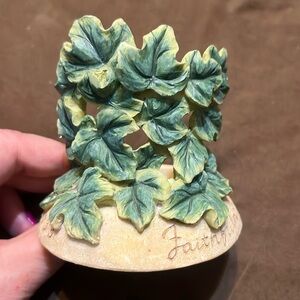 Ivy Leaves Candle Holder-“Faithfulness-Prov 3:3”